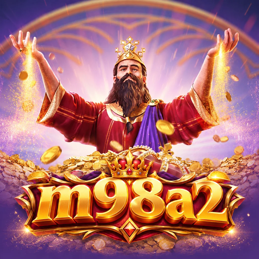 ภาพกราฟิกเกม Midas Fortune บน m98a2 สื่อถึงธีมราชาไมดาสและพลังสัมผัสทองคำอันเลอค่า